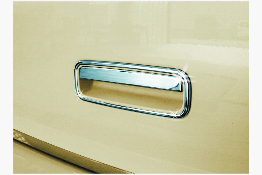 Volkswagen Caddy 2010–2015 RVS deurgreepafdekking achter Carmos - Turks staal Image
