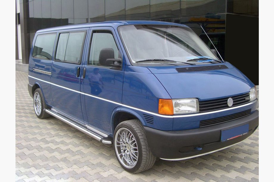 Volkswagen T4 Caravelle/Multivan 1990–2003 Sidebars KB002 Ø60 mm (set 2 st., RVS) Image