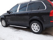 Volvo XC90 2002–2014 BlackLine zijsteps (2 stuks, aluminium) foto 1