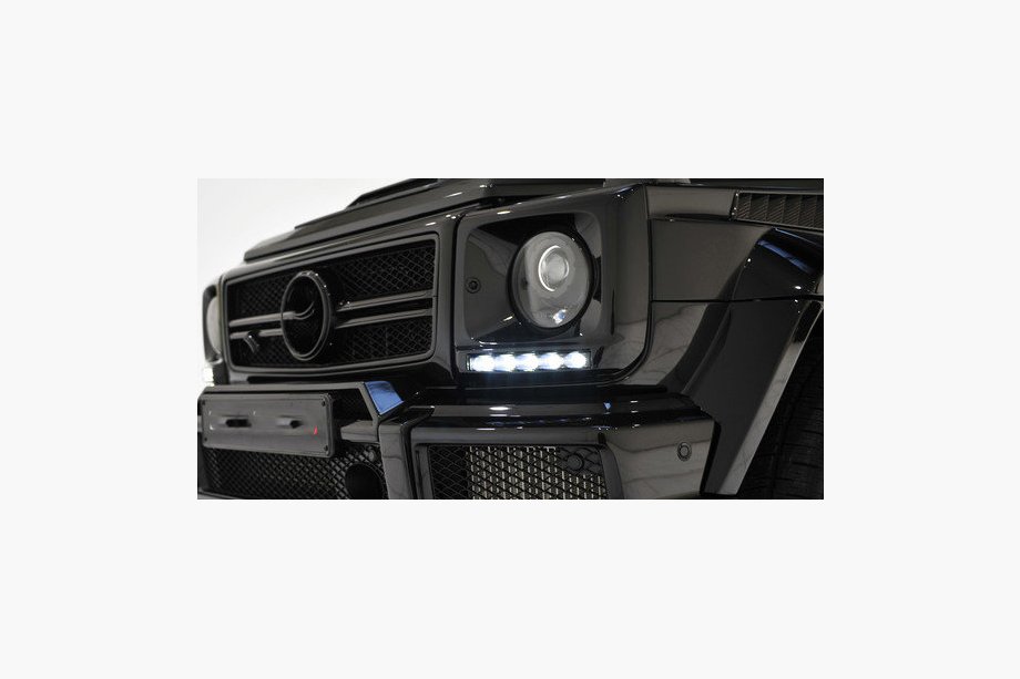 Mercedes G-klasse W463 1990–2018 Koplampcovers met LED (6 diodes, set) Image