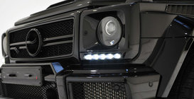 Mercedes G-klasse W463 1990–2018 Koplampcovers met LED (6 diodes, set) foto 1