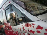 Volkswagen LT 1995–2006 Spiegelkappen (set van 2, kunststof) foto 6