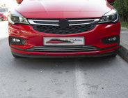 Opel Astra K 2016–2021 Sierlijsten voor voorbumper (3-delig, RVS) foto 1