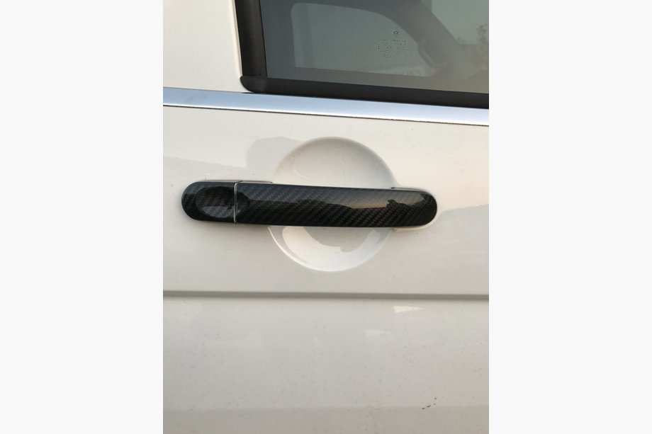 Volkswagen T5 Multivan 2003–2010 Deurgreepafdekkingen (echt carbon) 4 deurgrepen Image