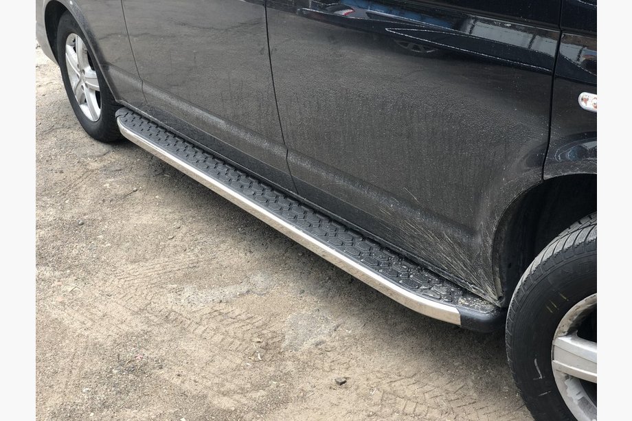 Volkswagen T6 2015–2024 BlackLine zijsteps (2 stuks, aluminium) Image