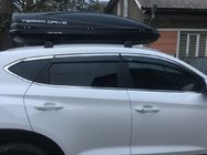Hyundai Tucson TL 2016–2021 Raamwindschermen met chroomstrip (6 stuks, Niken) foto 1