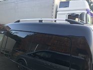 Volkswagen Caddy 2004–2010 Chromen dakrails Maxi, kunststof voeten foto 1