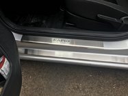 Skoda Rapid 2012–2019 Nataniko instaplijsten (set van 8, RVS) Premium - 3M tape, 0,8 mm foto 1