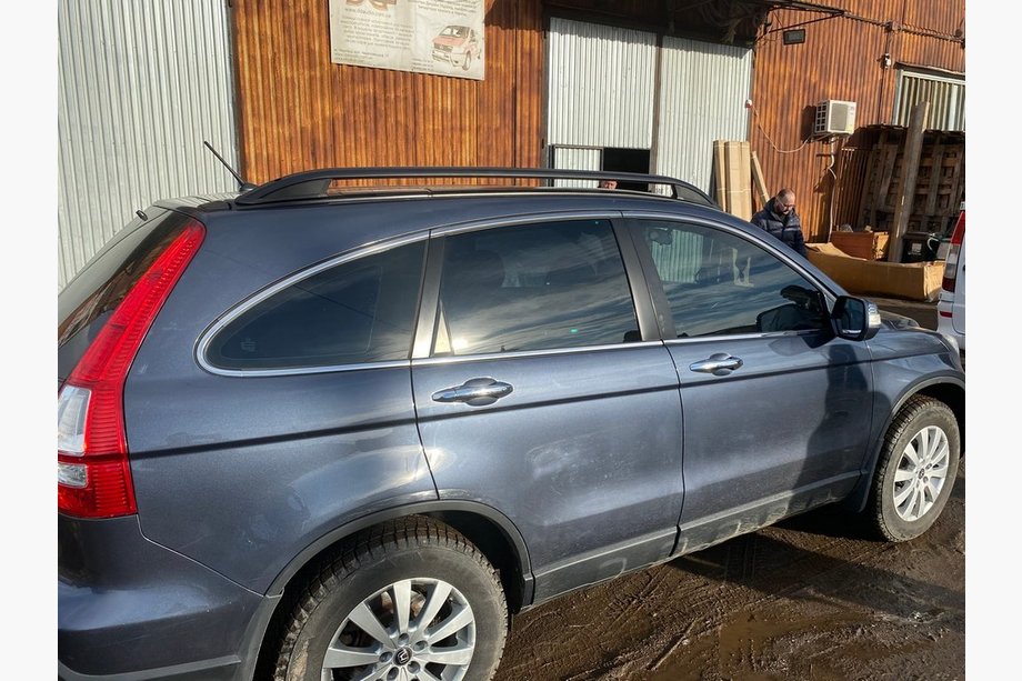 Honda CR-V 2007–2011 Zwarte dakrails (Crown) Image