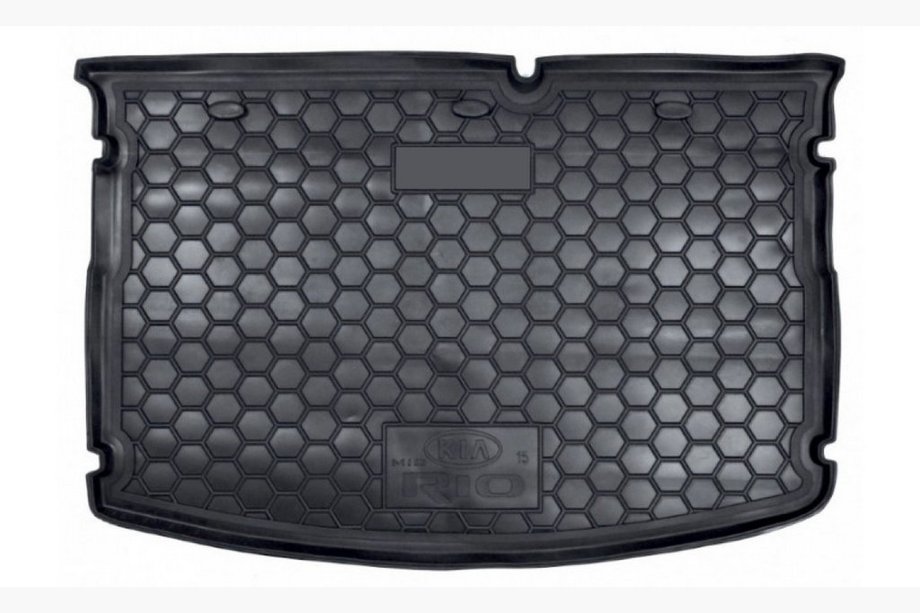 Kia Rio 2012–2017 Rubberen kofferbakmat HB 2015+ MID zonder organizer (Autogumm) Image