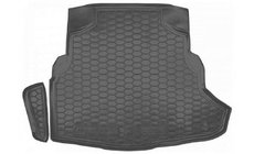 Mercedes C-klasse W205 2014–2021 Rubberen kofferbakmat met lip SD (Autogumm, rubber) foto 1