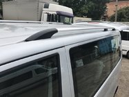 Volkswagen T5 2010–2015 Chromen dakrails Lange wielbasis, kunststof voetsteunen foto 1