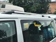 Volkswagen T5 Transporter 2003–2010 Chromen dakrails Korte wielbasis, metalen voeten foto 1