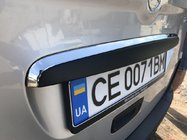 Mercedes Citan 2013–2021 Chromen sierlijst boven de kentekenplaat (RVS) foto 1