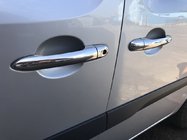 Renault Kangoo 2008–2020 RVS deurgreepkappen Set van 4 stuks, OmsaLine - Italiaans roestvrij staal foto 1