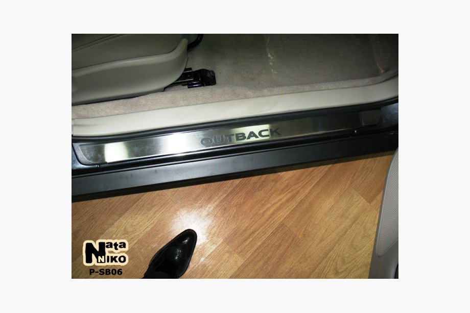 Subaru Outback 2005–2009 Natanika premium dorpellijsten (2 stuks, RVS) Image