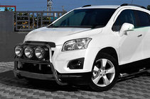 Chevrolet Trax 2012–2023 Voorste bullbar WT018 (RVS) foto 1