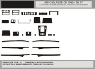 Mercedes C-klasse W202 1993–2001 ACTIE! Dashboardpanelen houtlook (1995-1997) foto 1