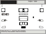 Skoda Fabia 2000–2007 Actie! Dashboard sierlijsten (lichte houtlook) foto 1