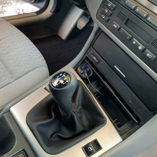 Pookhoes + pookknop OEM (kunstleer) BMW 3 Serie E46 1998–2006 foto 2
