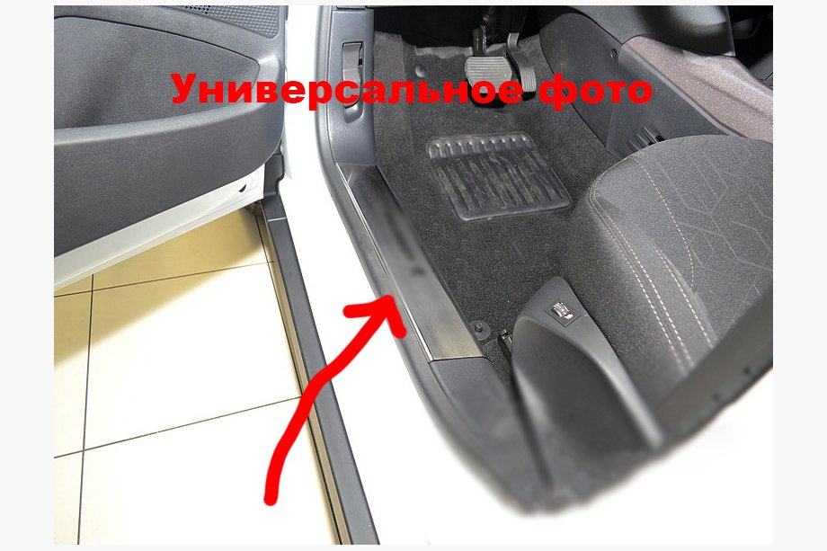 Fiat Freemont 2011–2016 Interieur instaplijsten Натанико (2 st., RVS) Image