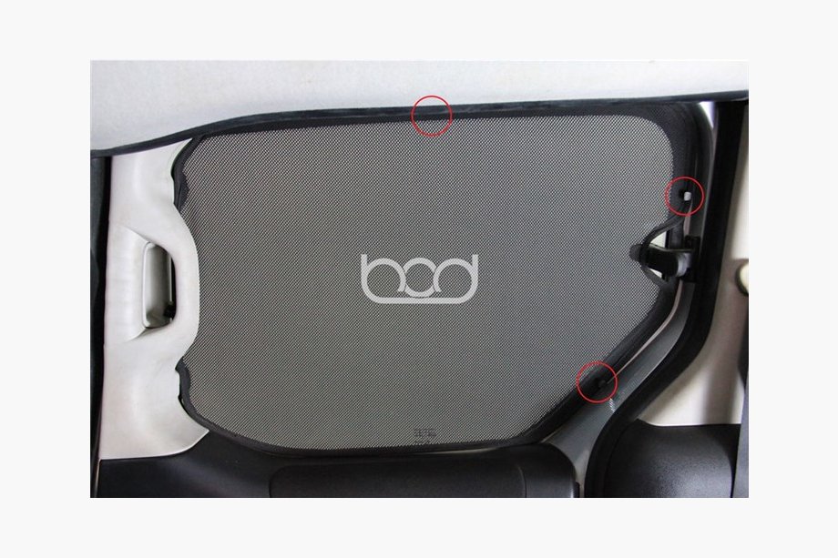 Citroen Berlingo 1996–2008 Zonweringsgordijnen (5 stuks, insteekbaar) Image