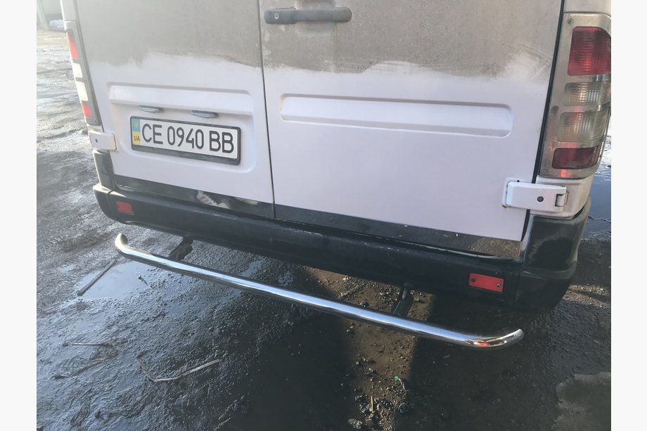 Mercedes Sprinter W901/902/903/904/905 1995–2006 Kofferbakrand (2-delig, RVS) Image