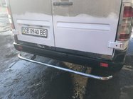 Mercedes Sprinter W901/902/903/904/905 1995–2006 Kofferbakrand (2-delig, RVS) foto 1