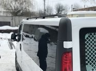Opel Vivaro 2001–2015 Zwarte dakrails Lang, kunststof voetjes foto 1