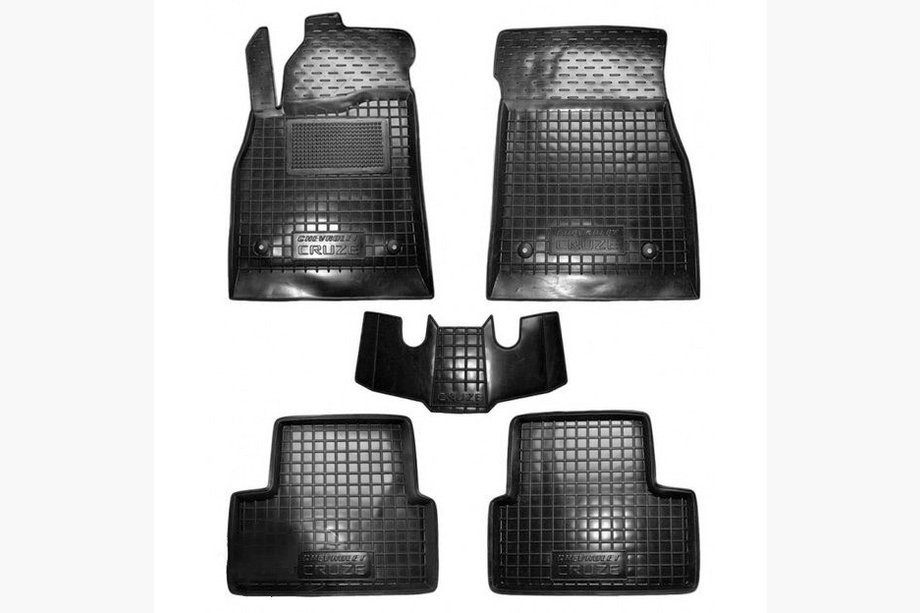 Chevrolet Cruze 2009–2015 Rubberen automatten met opstaande rand (Autogumm) Image