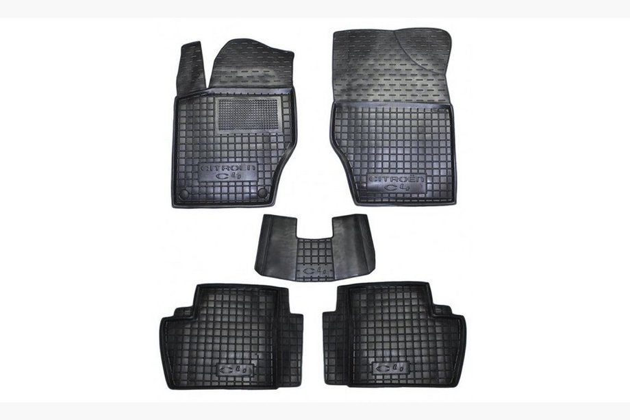 Citroen C-4 2010–2018 Rubberen automatten met opstaande rand (Autogumm) Image