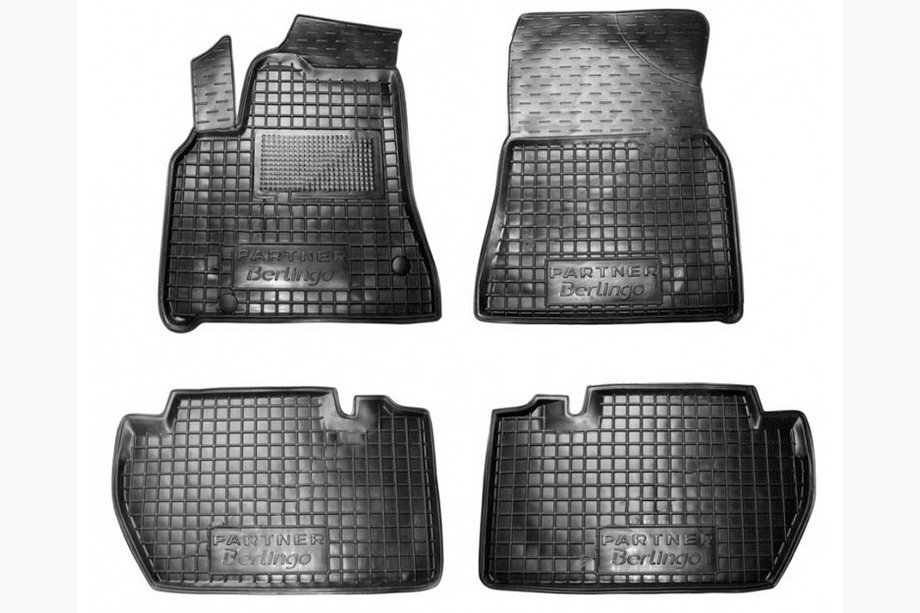 Citroen Berlingo 2008–2018 Rubberen automatten met opstaande rand 5-delig (Autogumm) Image