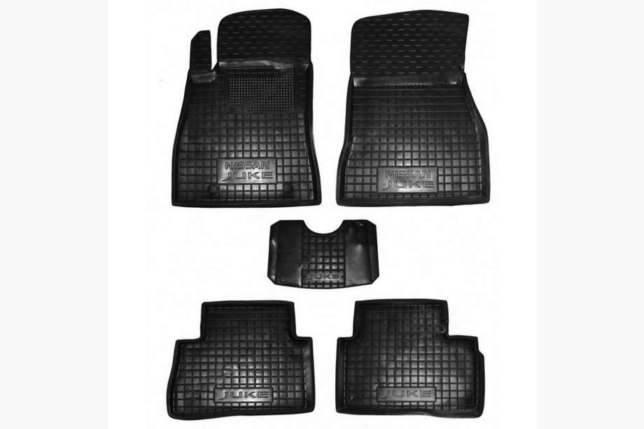 Nissan Juke 2010–2019 Rubberen automatten met opstaande rand (Autogumm) Image