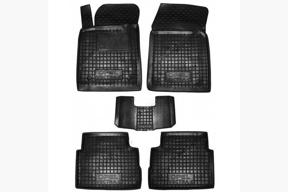 Opel Vectra C 2002–2008 Rubberen automatten met opstaande rand (Autogumm) Image