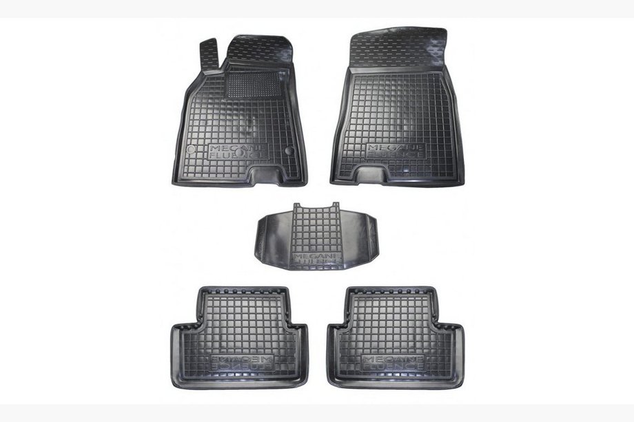 Renault Fluence 2009–2016 Rubberen automatten met opstaande rand (Autogumm) SW Image