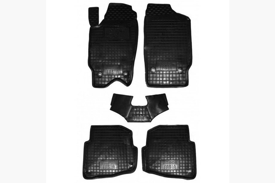Skoda Fabia 2000–2007 Rubberen automatten met opstaande rand (Autogumm) Image
