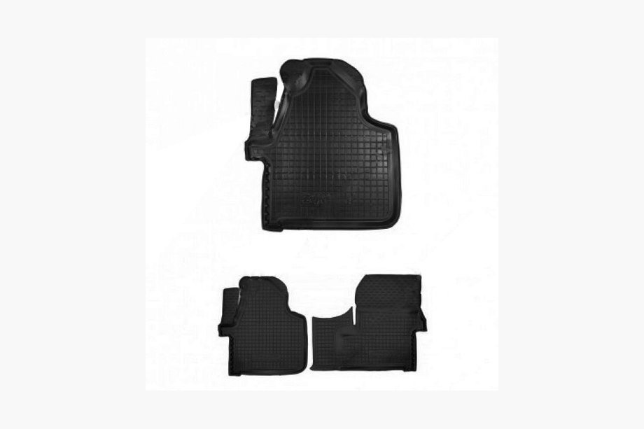 Volkswagen Crafter 2006–2016 Rubberen automatten met opstaande rand (Autogumm) Image