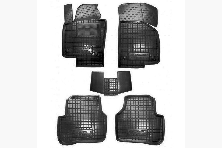 Volkswagen Passat B7 2012–2015 Rubberen automatten met opstaande rand (Autogumm) Image