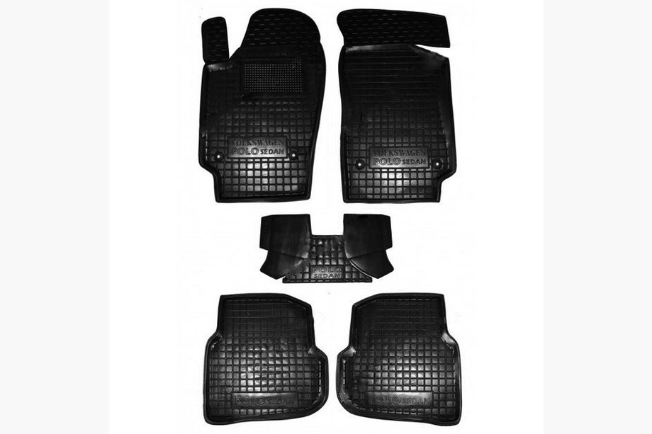 Volkswagen Polo 2010–2017 Rubberen automatten met opstaande rand SD (Autogumm) Image