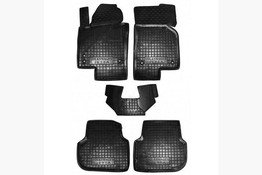 Volkswagen Jetta 2011–2018 Rubberen automatten met opstaande rand (Autogumm) Image
