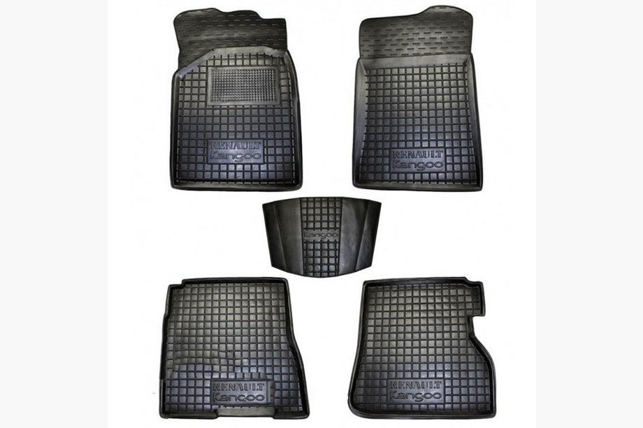 Renault Kangoo 1998–2008 Rubberen automatten met 3D opstaande rand (Autogumm) Image