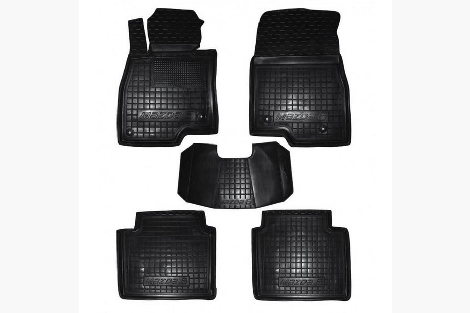 Mazda 6 2012–2024 Rubberen automatten met opstaande rand (Autogumm) Image