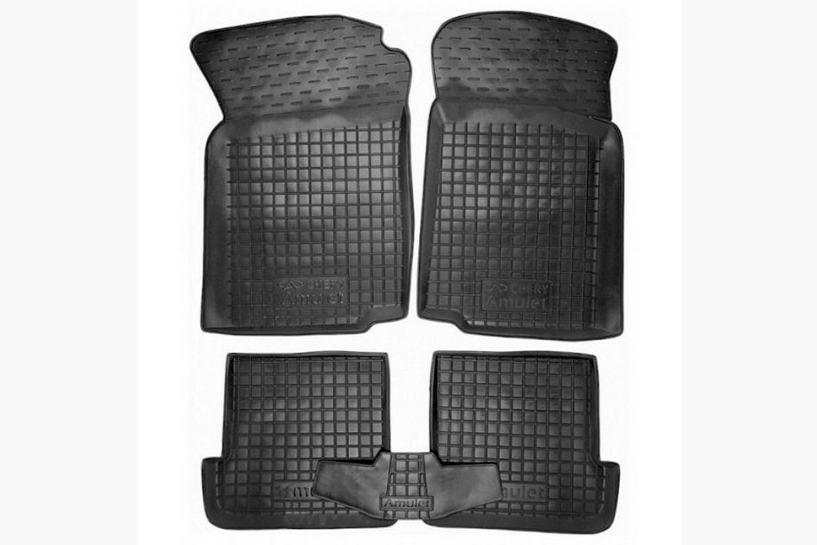 Chery Amulet 2003–2014 Rubberen automatten met opstaande rand (Autogumm) Image