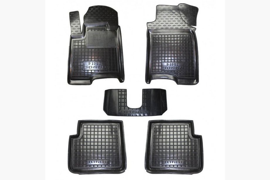 Fiat Panda 2003–2011 Rubberen automatten met opstaande rand (Autogumm) Image