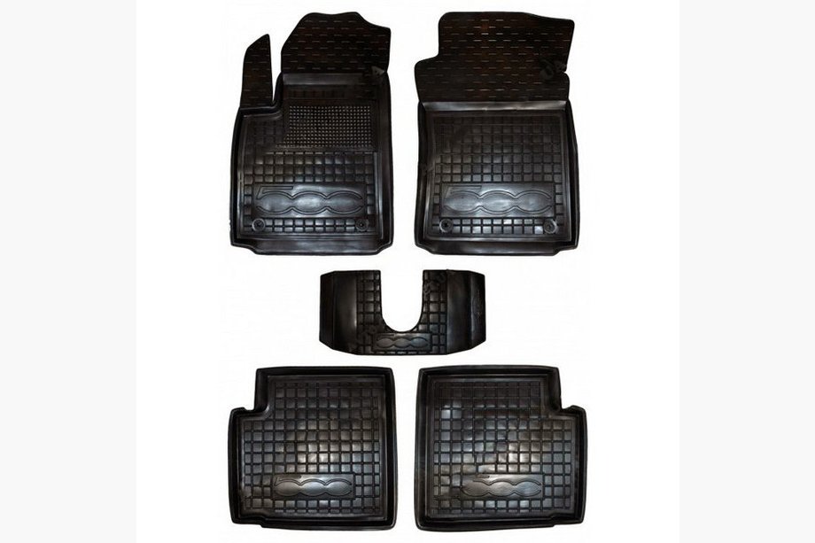 Fiat 500/500L 2013–2022 Rubberen automatten met opstaande rand 500 (Autogumm) Image