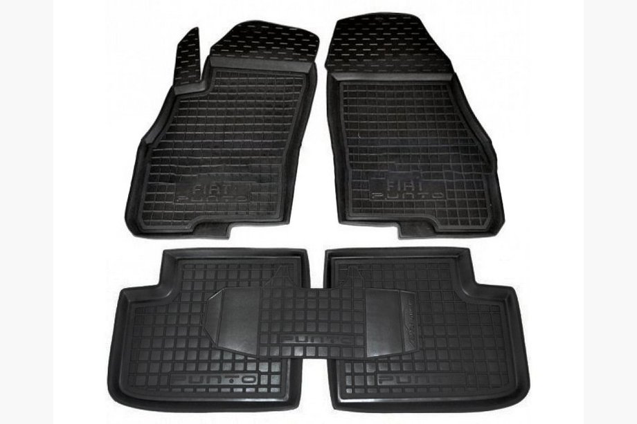 Fiat Punto 1999–2006 Rubberen automatten met opstaande rand (Autogumm) Image