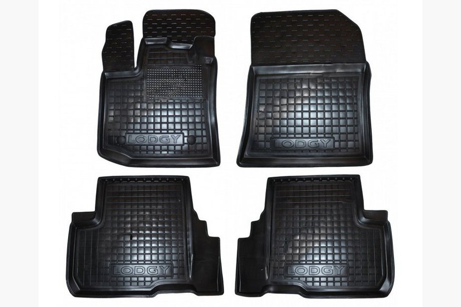Renault Lodgy 2013–2022 Rubberen automatten met opstaande rand (Autogumm) Image