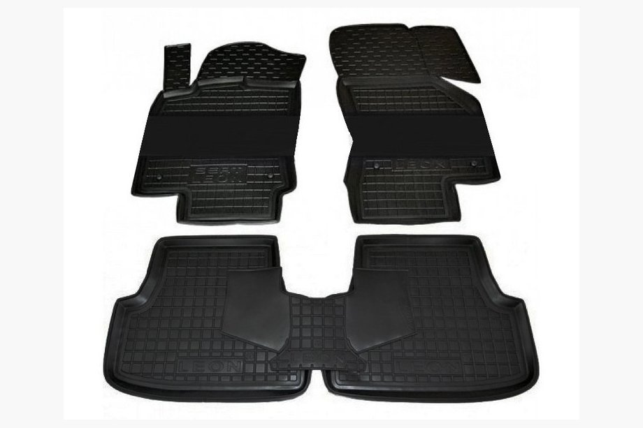 Seat Leon 2013–2020 Rubberen automatten met opstaande rand 5D (Autogumm) Image