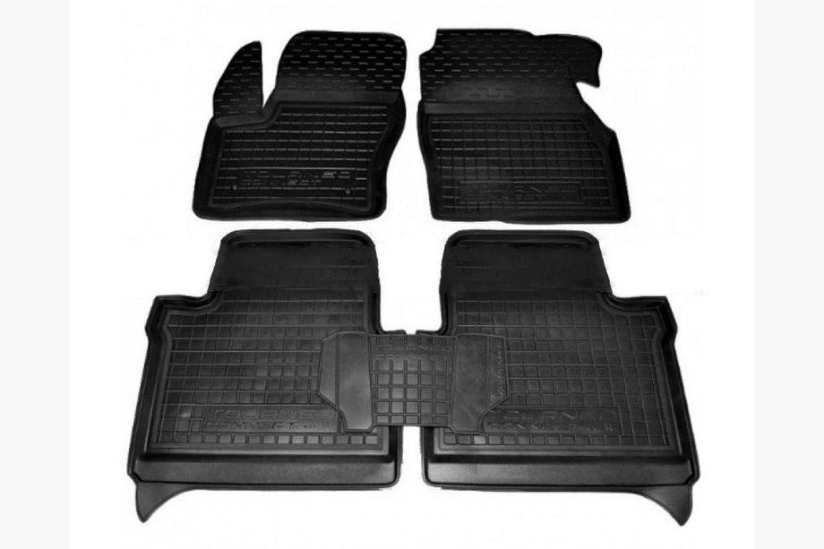 Ford Connect 2014–2021 Rubberen vloermatten met opstaande rand (korte wielbasis) (Autogumm) Image