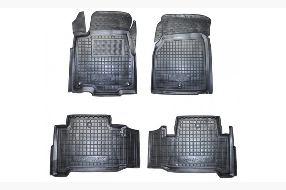 Acura MDX 2007–2013 Rubberen automatten met opstaande rand (Autogumm) Image